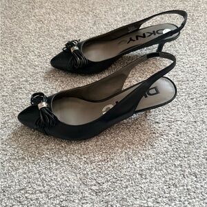 DKNY Elegant Black Slingback Heels